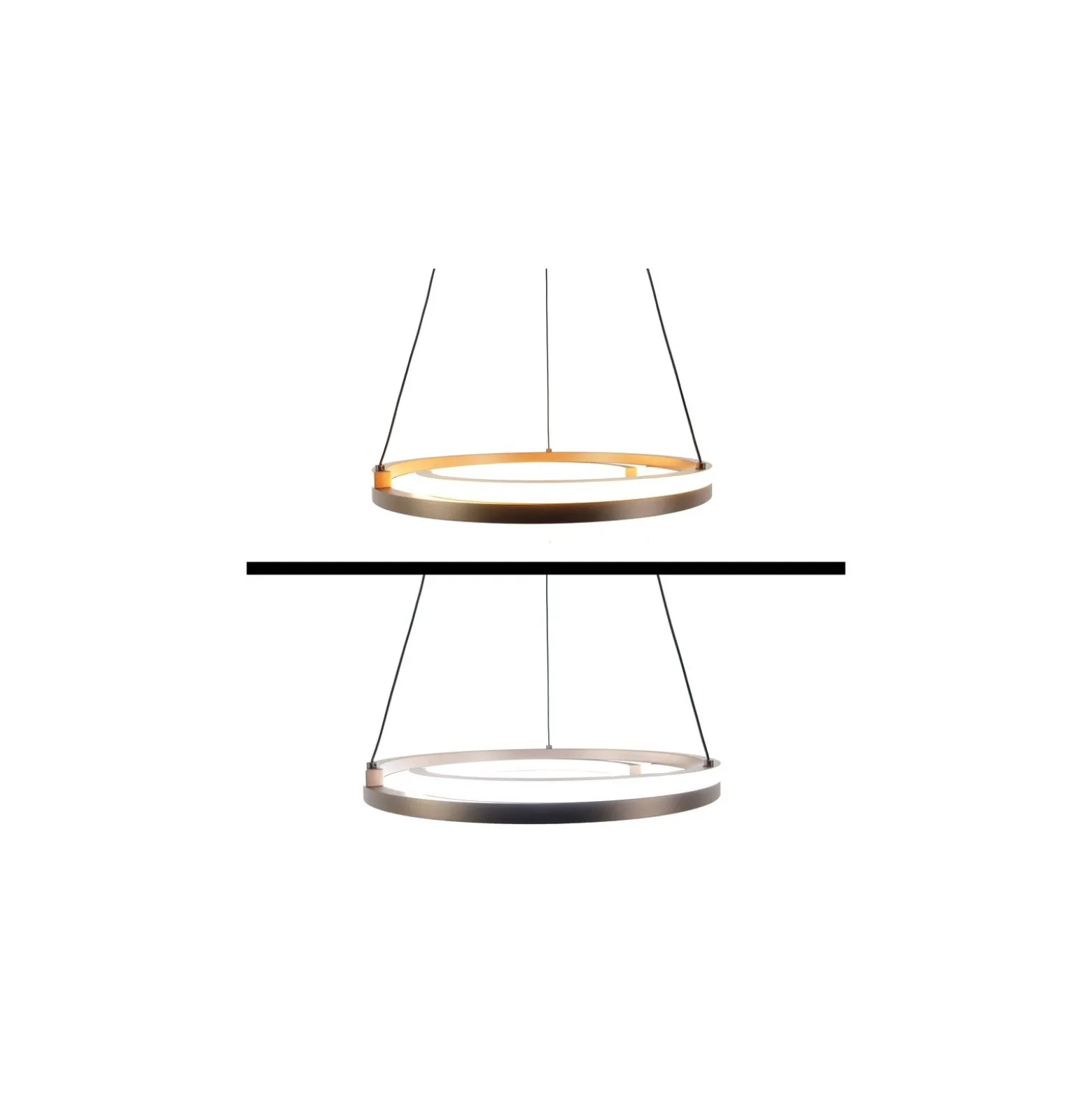 Eglo Pendellampa Mezzomonte Aluminium Stål Brons Svart 20W 1600lm - 827-865 Justerbar Vit | IP20 - Dimbar