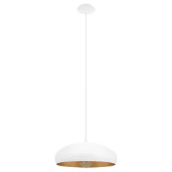 Eglo Pendellampa Mogano 1 Stål Vit | 400mm - Passande För 1x E27