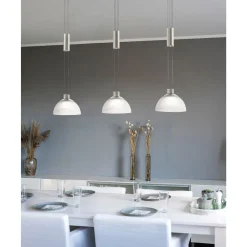 Eglo Pendellampa Montefio Rostfritt Stål Vit 6W 800lm - 830 Varm Vit