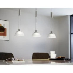 Eglo Pendellampa Montefio Rostfritt Stål Vit 6W 800lm - 830 Varm Vit