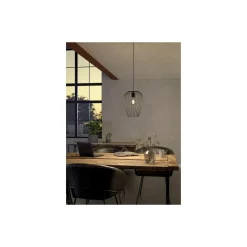 Eglo Pendellampa Newtown Stål Svart | IP20 - Passande för 1x E27