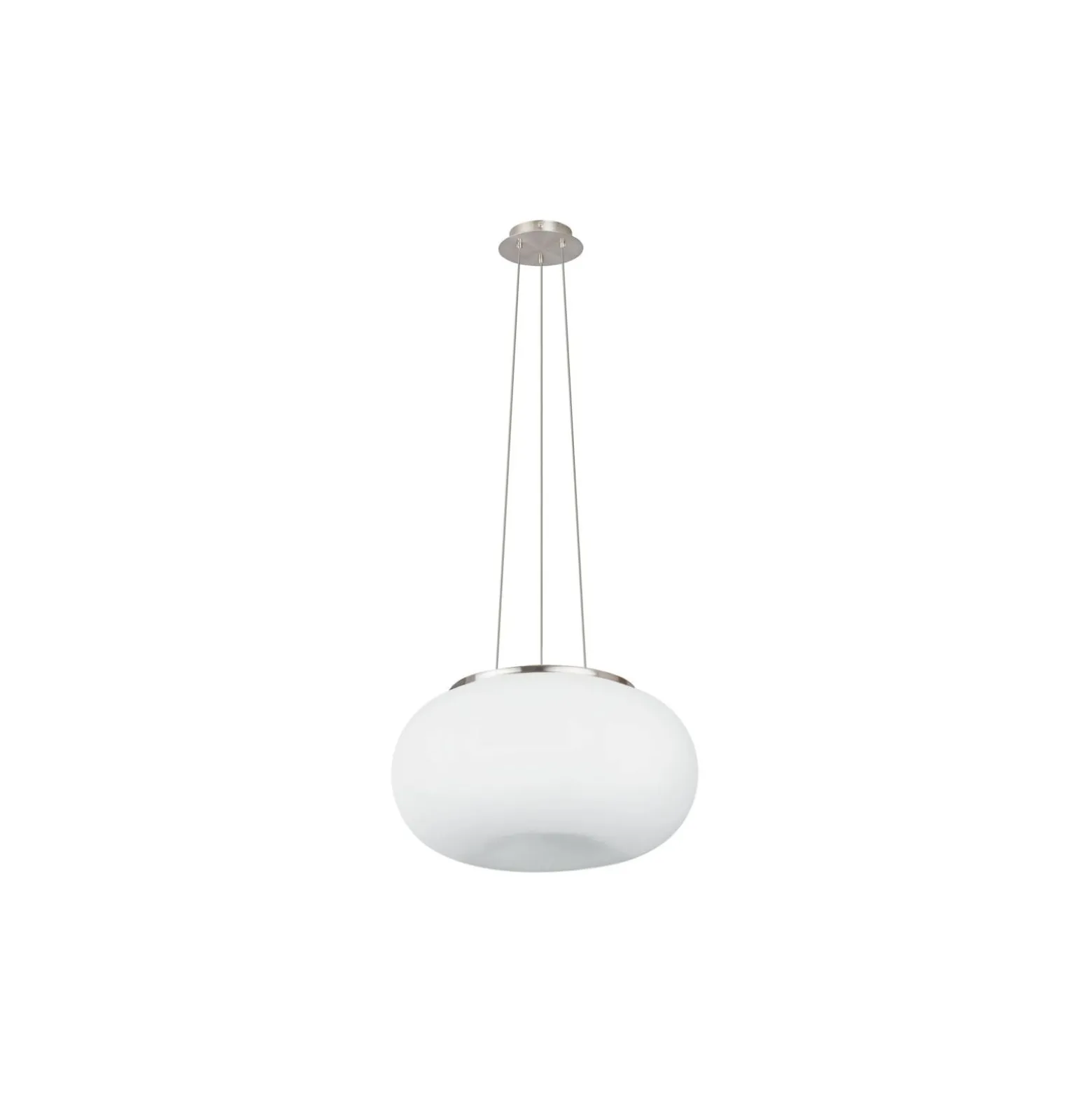 Eglo Pendellampa Optica Stål Satin Nickel | Passande för 2x E27