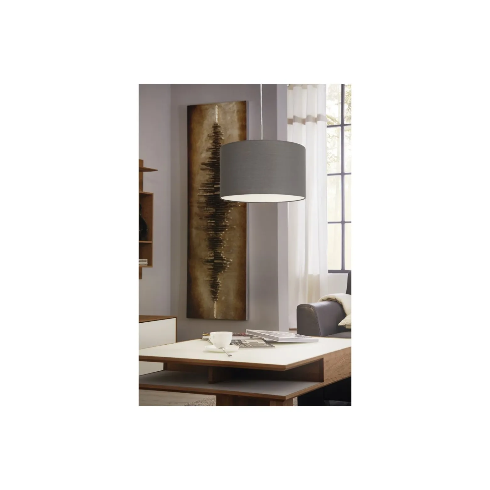 Eglo Pendellampa Pasteri Stål Satin Nickel | IP20 - Passande för 1x E27