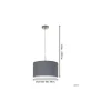 Eglo Pendellampa Pasteri Stål Satin Nickel | IP20 - Passande för 1x E27
