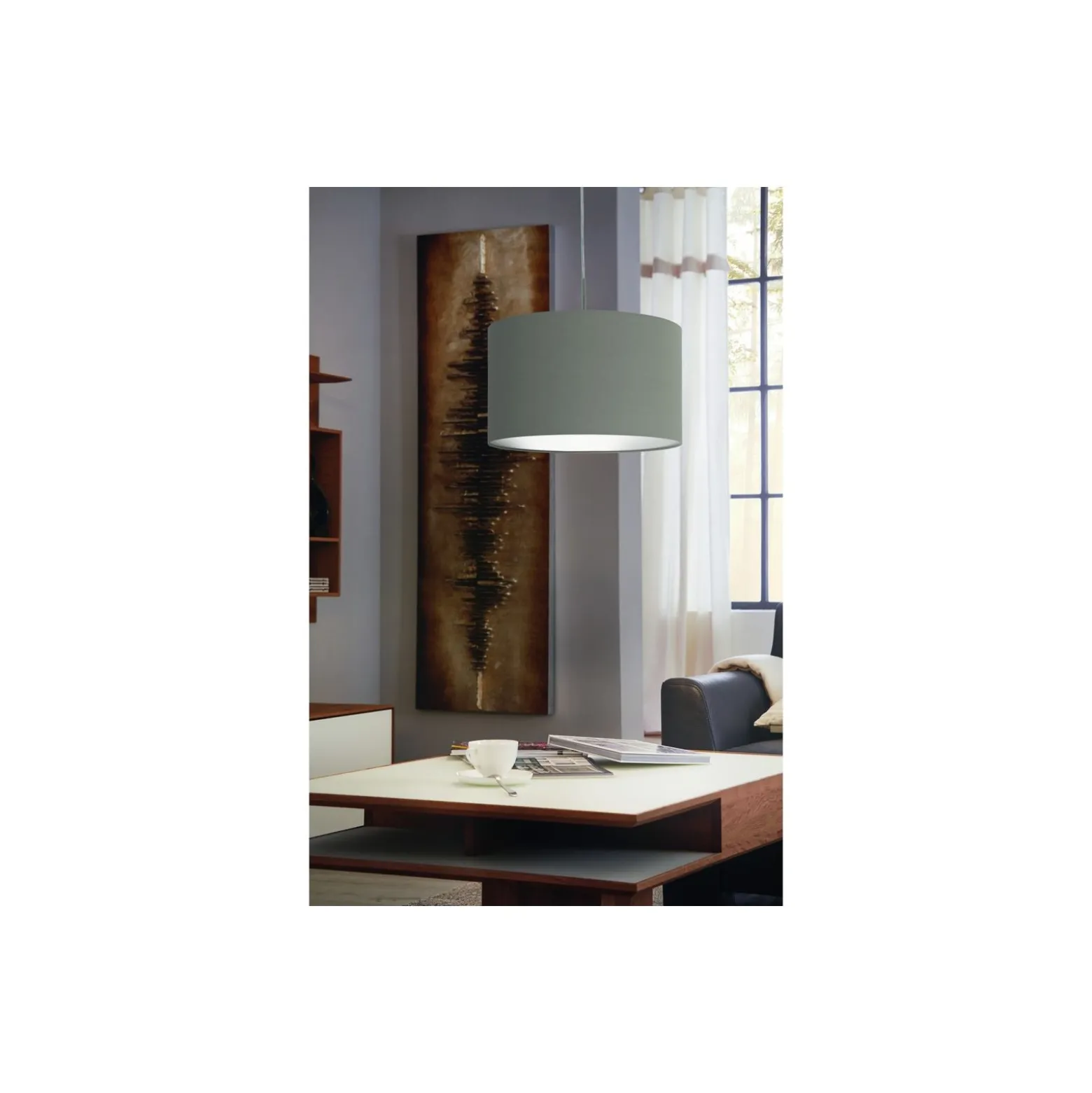 Eglo Pendellampa Pasteri Stål Satin Nickel | IP20 - Passande för 1x E27