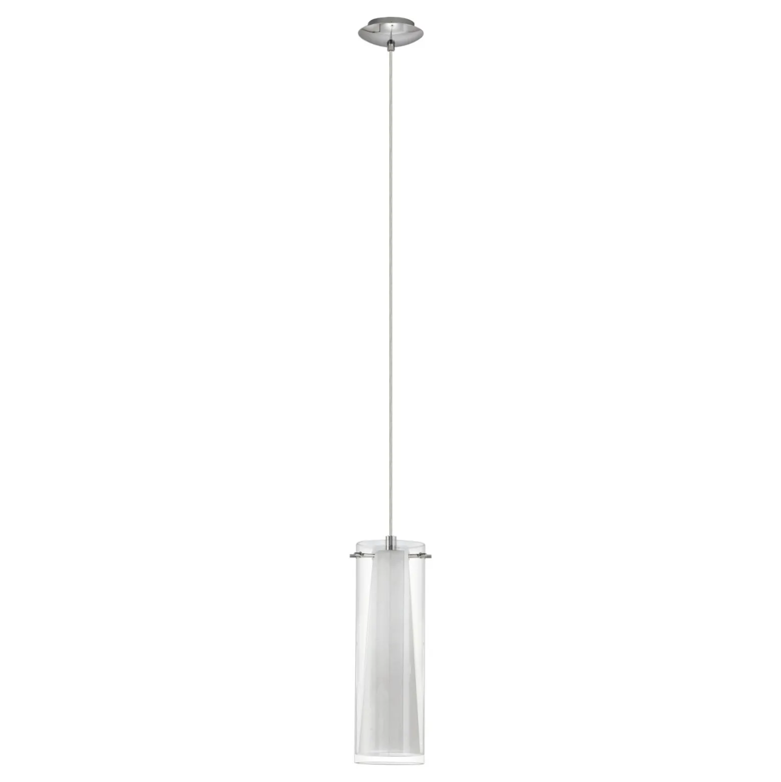 Eglo Pendellampa Pinto Stål Krom | 110mm - Passande För 1x E27