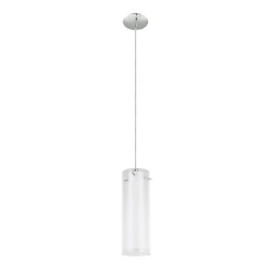 Eglo Pendellampa Pinto Stål Krom | 110mm - Passande För 1x E27