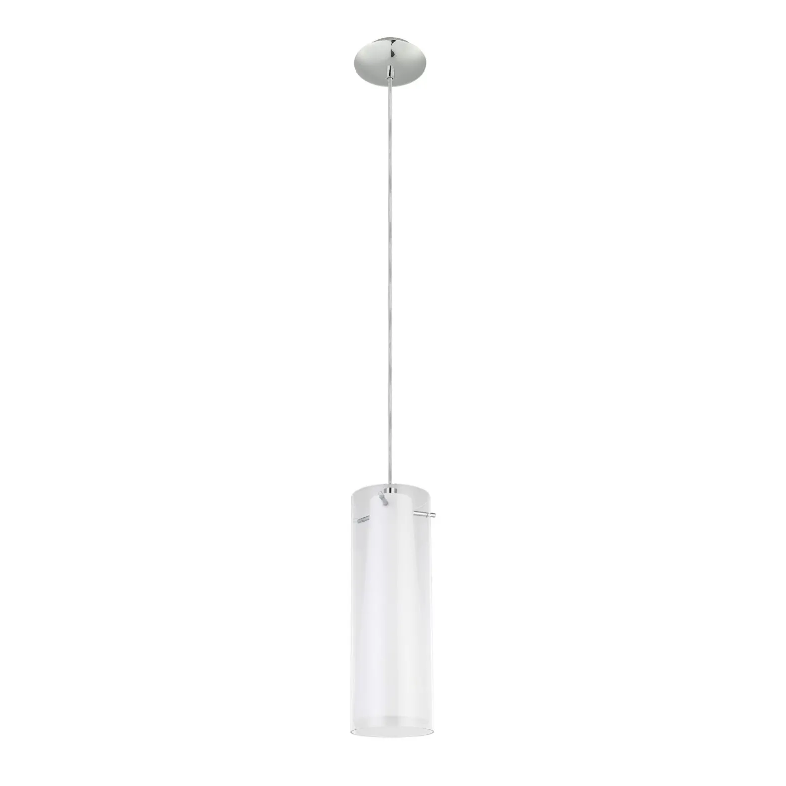 Eglo Pendellampa Pinto Stål Krom | 110mm - Passande För 1x E27