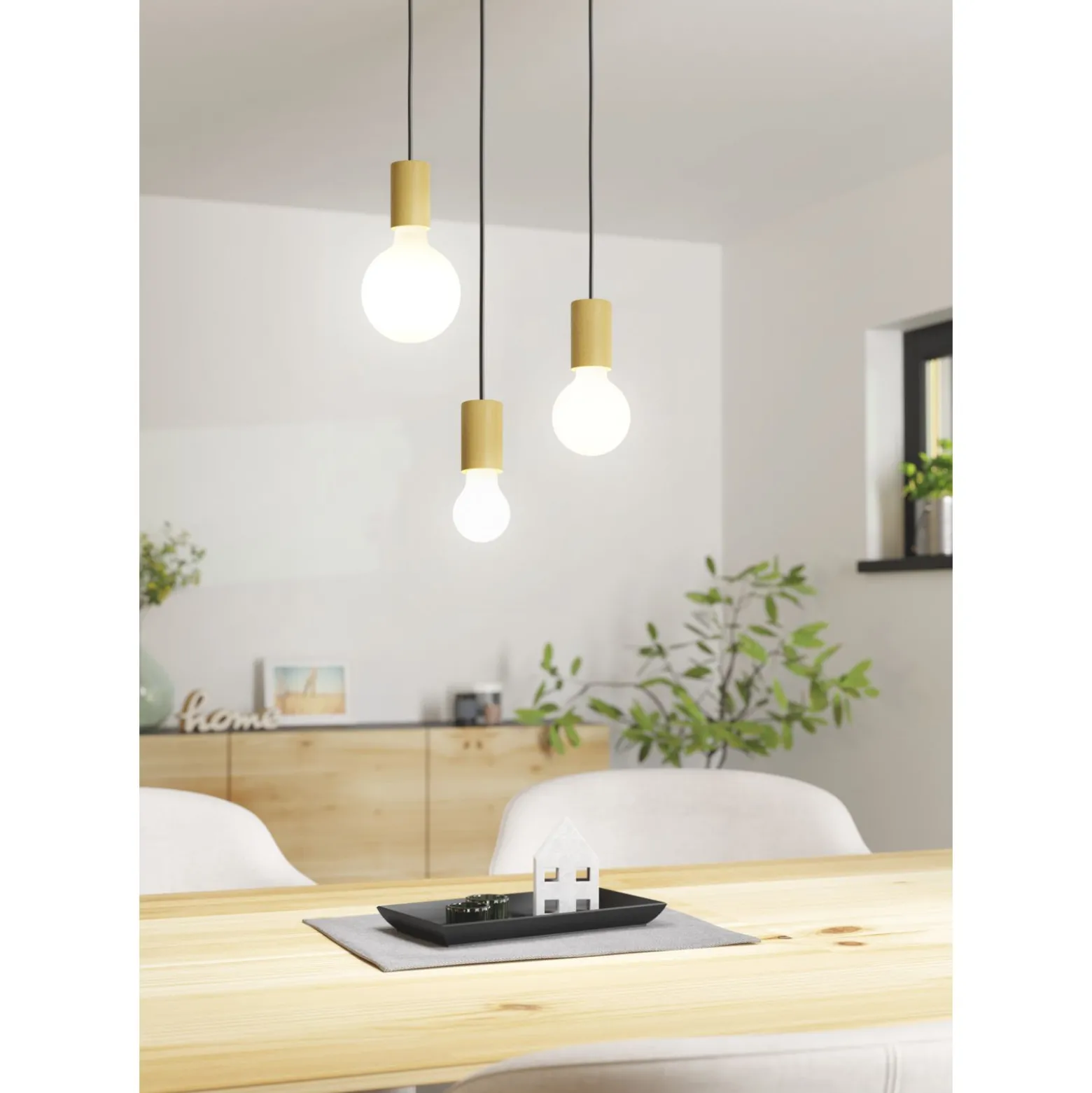 Eglo Pendellampa Pozueta 1 Stål Svart | 65mm - Passande För 1x E27