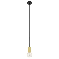Eglo Pendellampa Pozueta 1 Stål Svart | 65mm - Passande För 1x E27