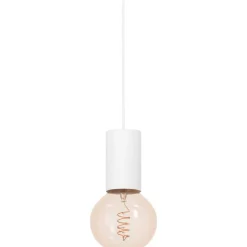 Eglo Pendellampa Pozueta 1 Stål Vit | 65mm - Passande För 1x E27