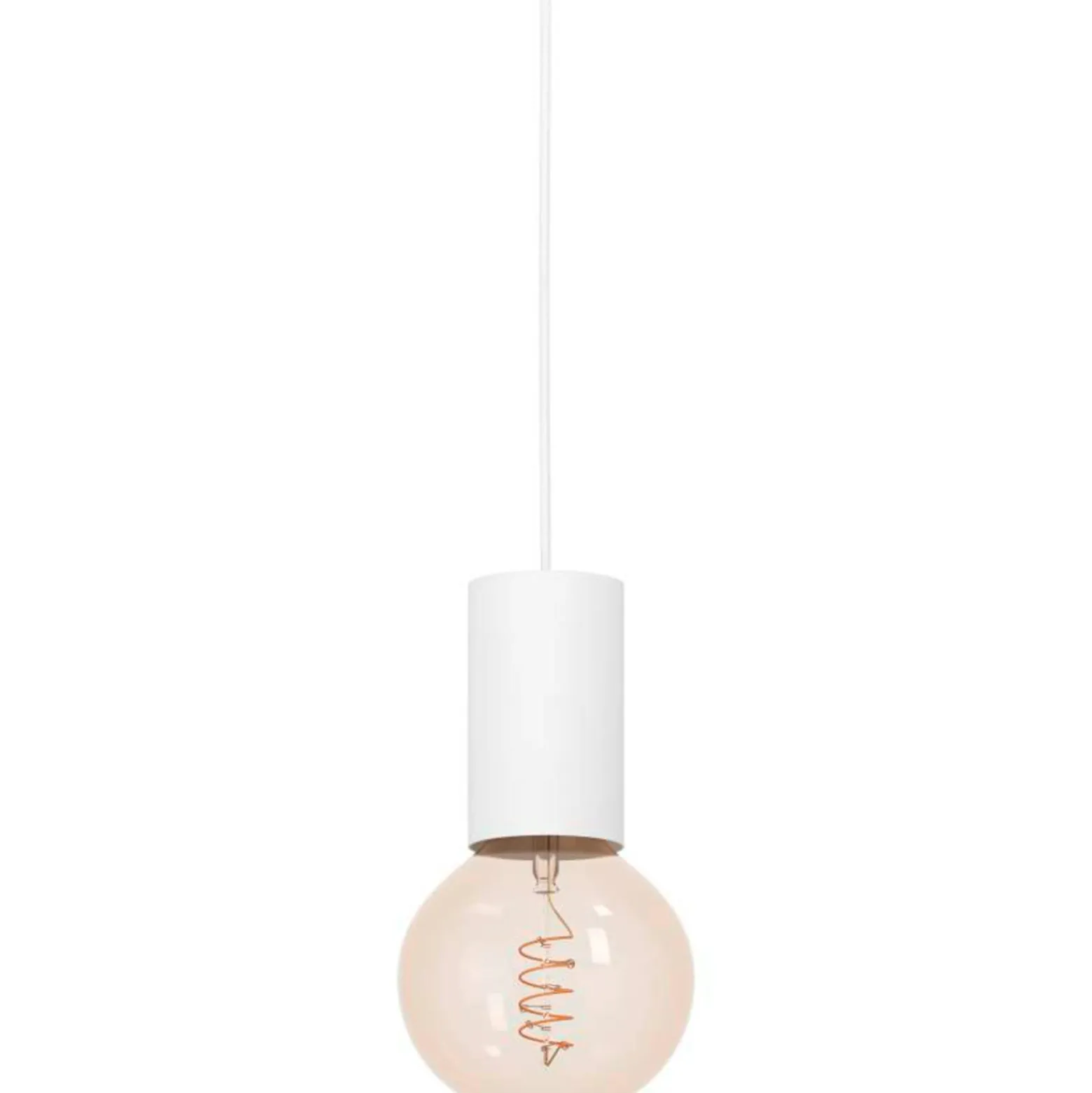Eglo Pendellampa Pozueta 1 Stål Vit | 65mm - Passande För 1x E27