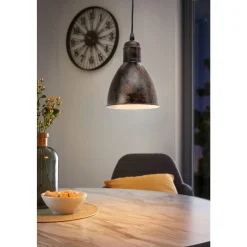 Eglo Pendellampa Priddy 1 Stål Koppar | 155mm - Passande För 1x E27