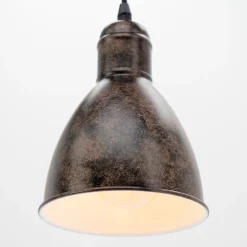 Eglo Pendellampa Priddy 1 Stål Koppar | 155mm - Passande För 1x E27