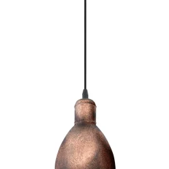 Eglo Pendellampa Priddy 1 Stål Koppar | 155mm - Passande För 1x E27