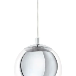 Eglo Pendellampa Rocamar Stål Krom | 190mm - Passande För 1x E27