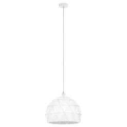 Eglo Pendellampa Roccaforte Stål Vit | 400mm - Passande För 1x E27