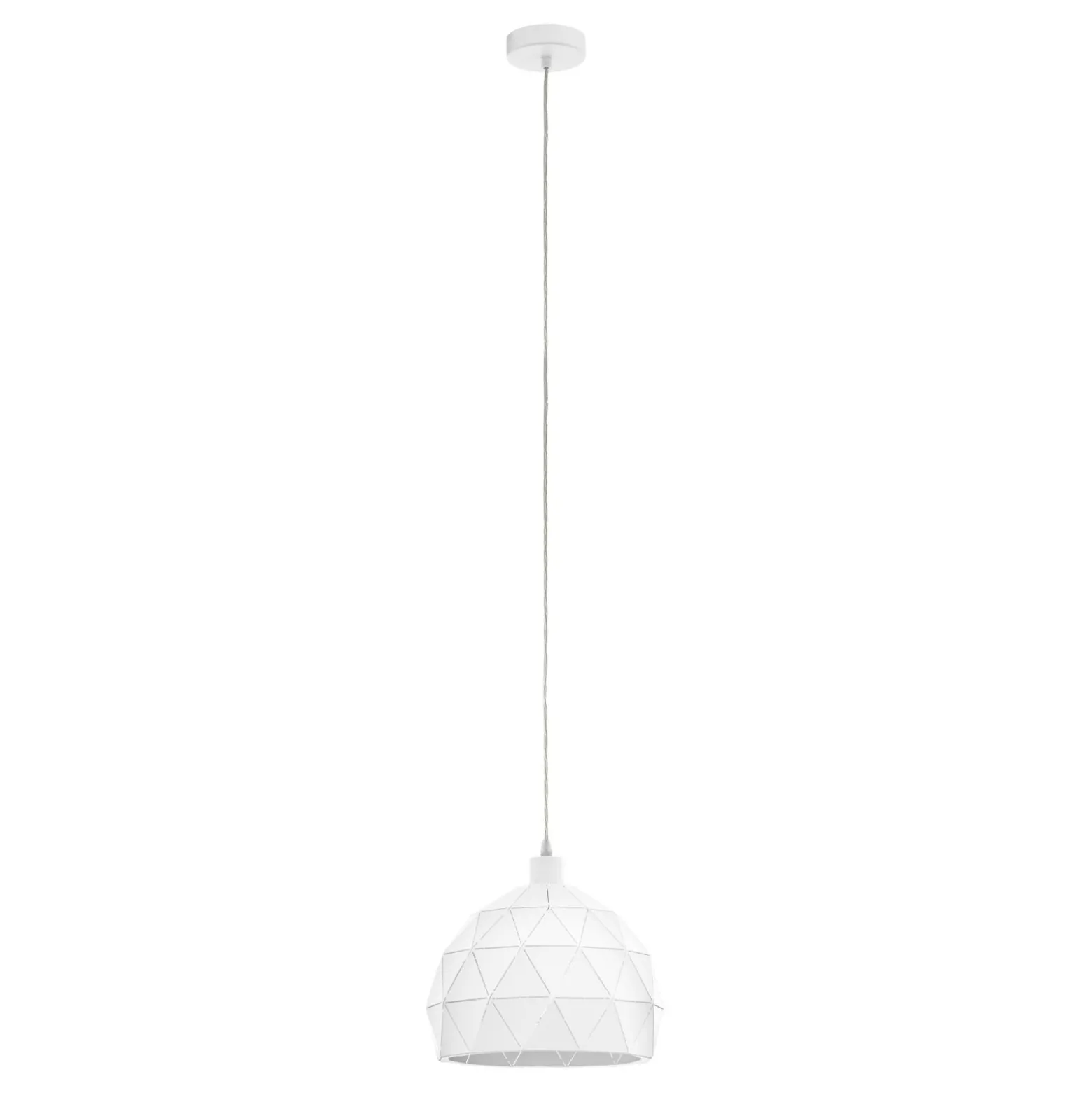 Eglo Pendellampa Roccaforte Stål Vit | 300mm - Passande För 1x E27