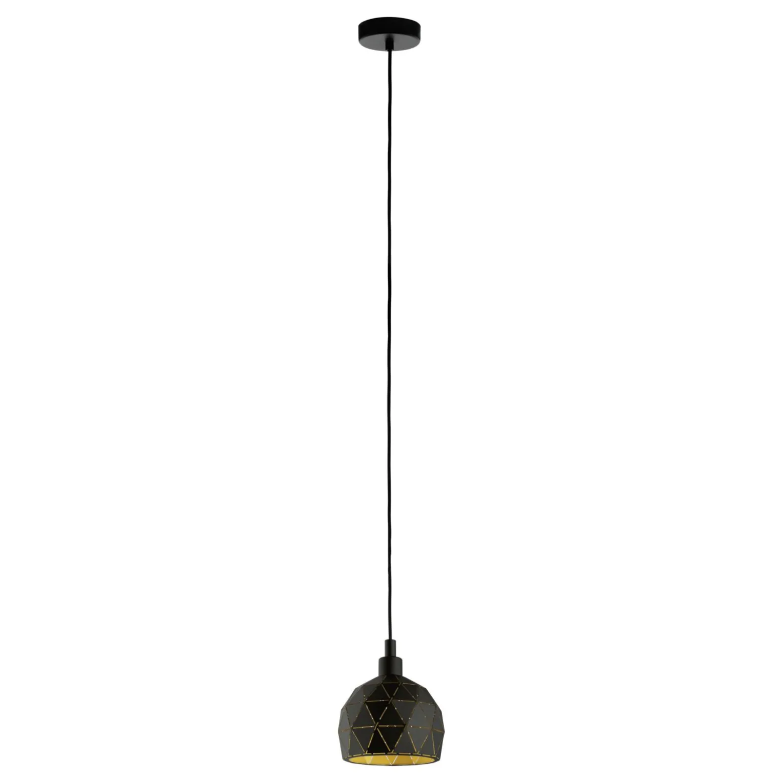 Eglo Pendellampa Roccaforte Stål Svart | 170mm - Passande För 1x E14