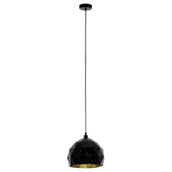Eglo Pendellampa Roccaforte Stål Svart | 300mm - Passande För 1x E27