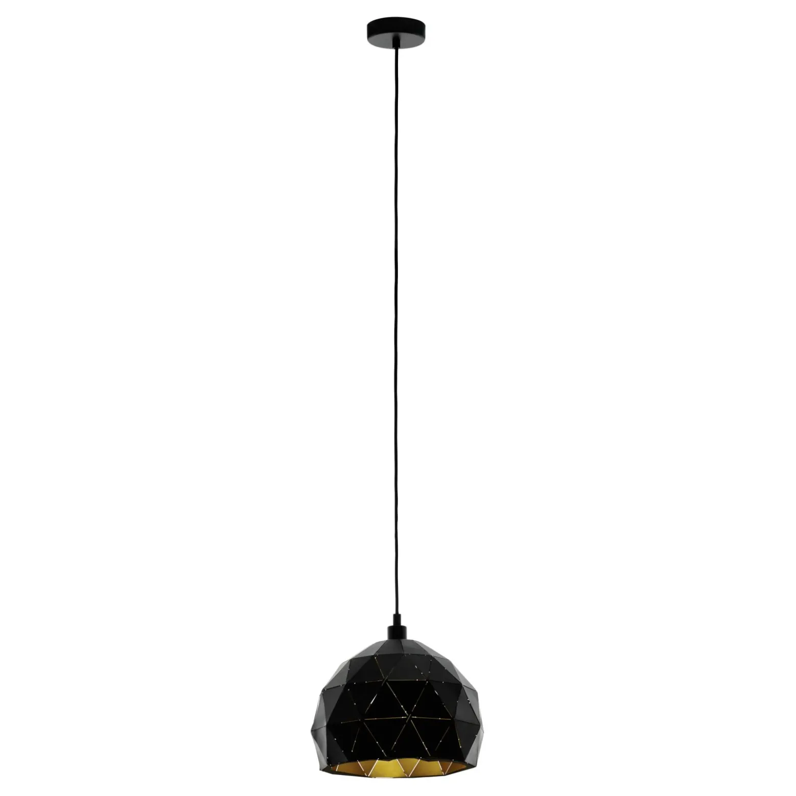 Eglo Pendellampa Roccaforte Stål Svart | 300mm - Passande För 1x E27