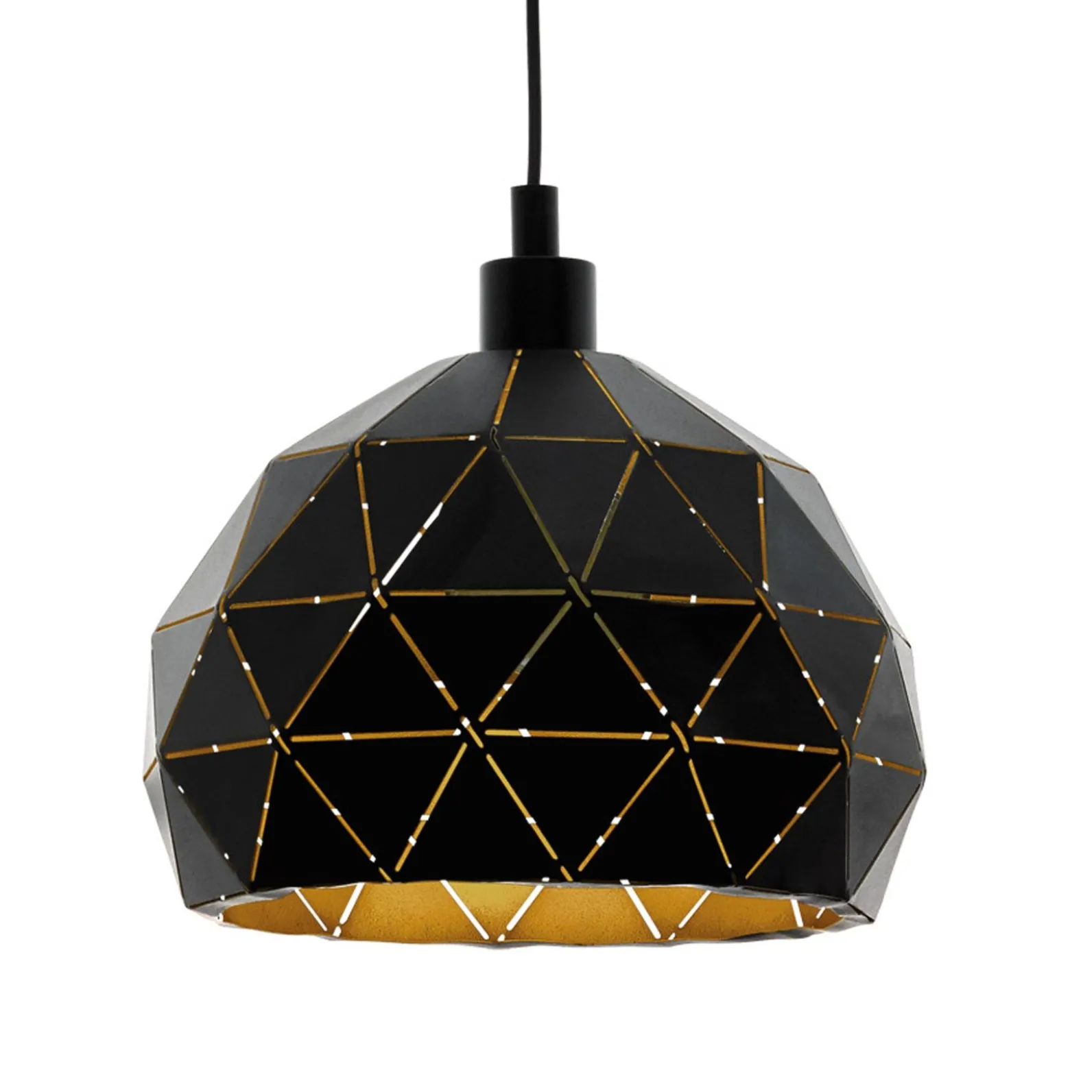 Eglo Pendellampa Roccaforte Stål Svart | 400mm - Passande För 1x E27