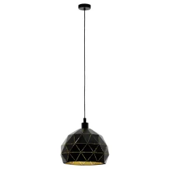 Eglo Pendellampa Roccaforte Stål Svart | 400mm - Passande För 1x E27
