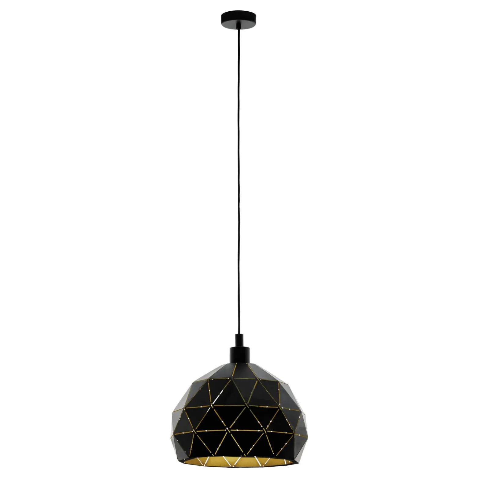Eglo Pendellampa Roccaforte Stål Svart | 400mm - Passande För 1x E27