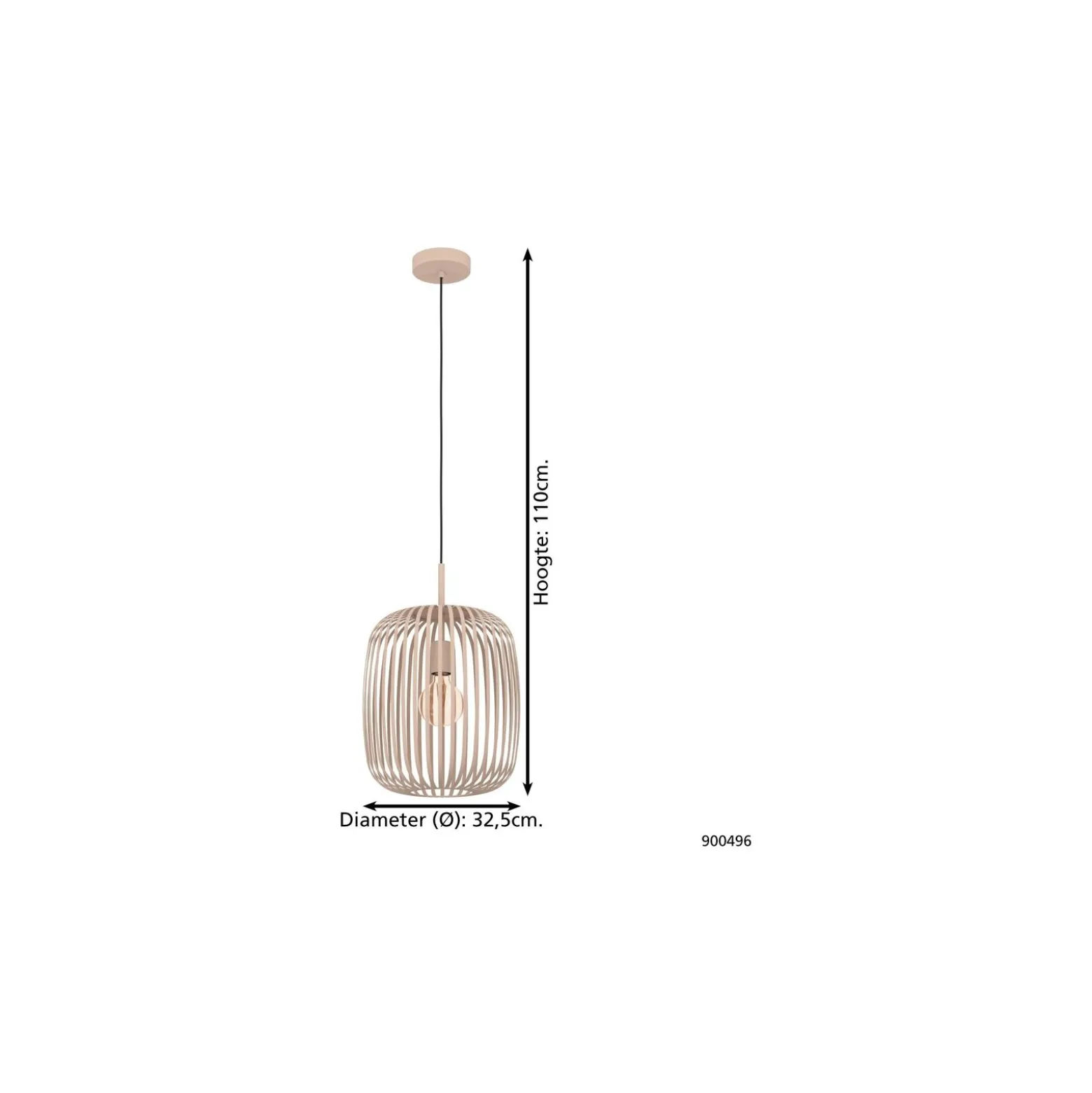 Eglo Pendellampa Romazzina Stål Slipad | IP20 - Passande för 1x E27