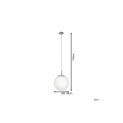 Eglo Pendellampa Rondo Stål Satin Nickel | Passande för E27