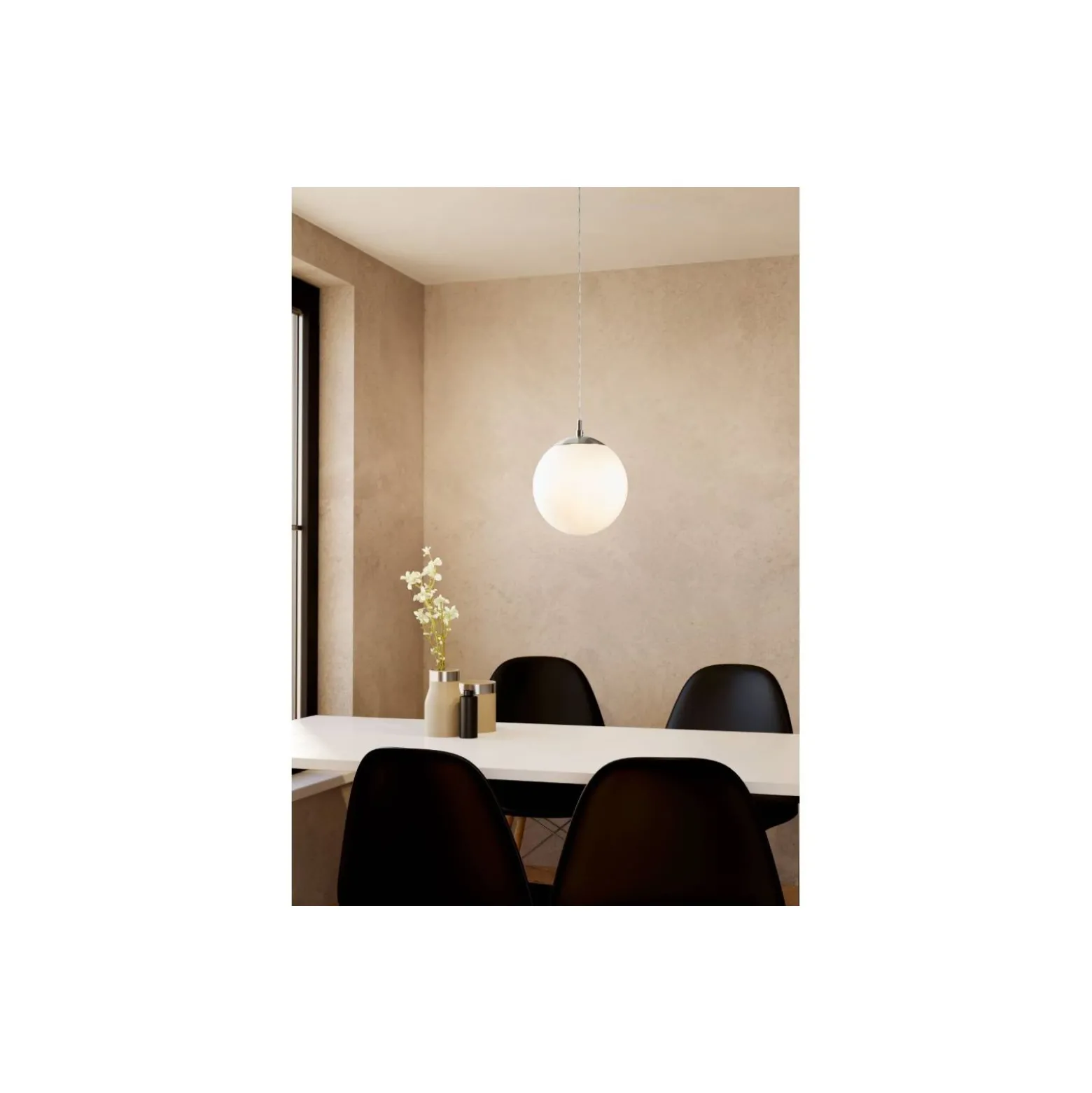 Eglo Pendellampa Rondo Stål Satin Nickel | Passande för E27
