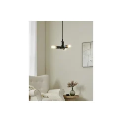 Eglo Pendellampa Rueda Svart | IP20 - Passande för 3x E27