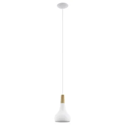 Eglo Pendellampa Sabinar Stål Vit | 180mm - Passande För 1x E27