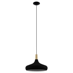 Eglo Pendellampa Sabinar Stål Svart | 400mm - Passande För 1x E27