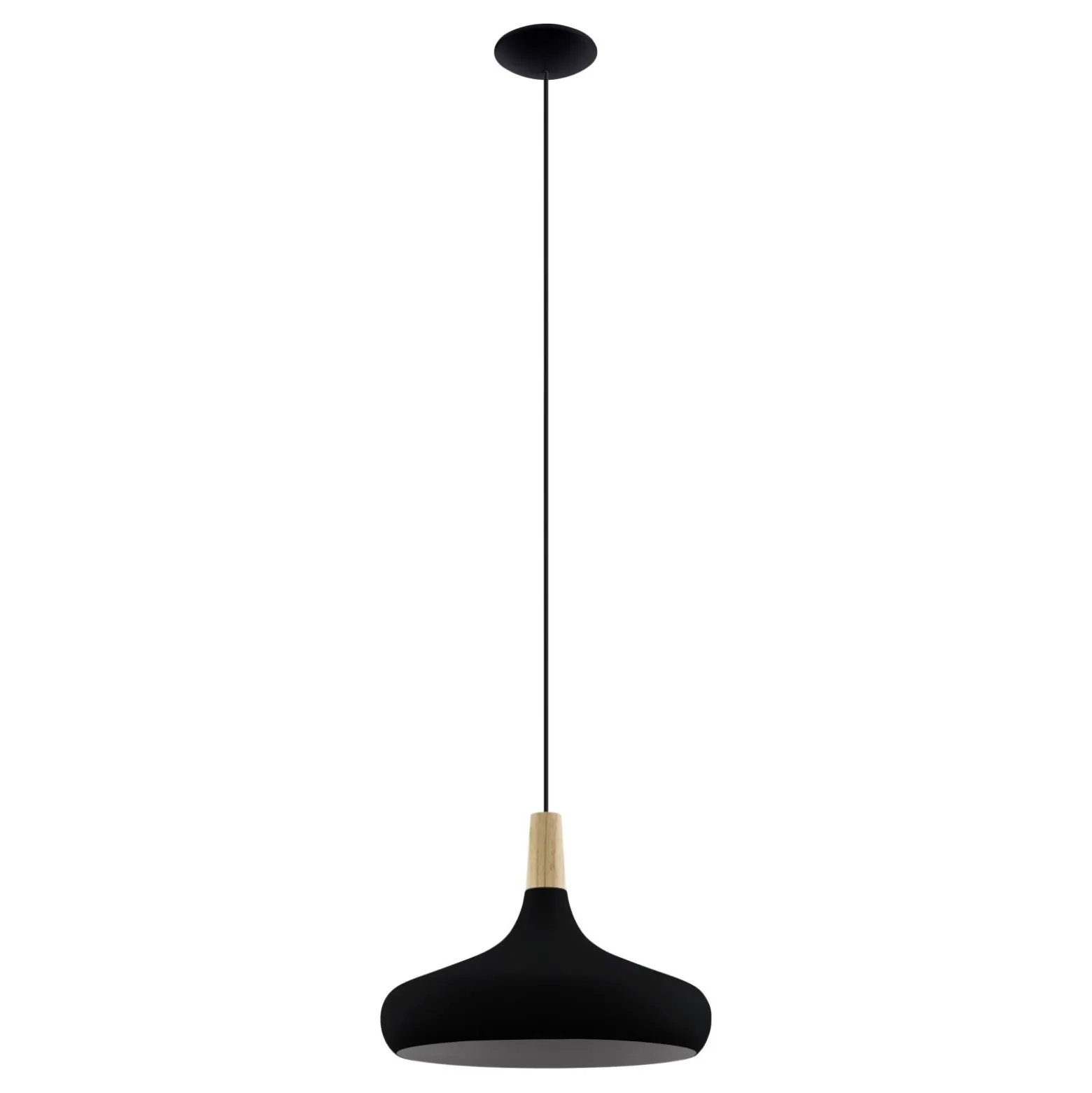 Eglo Pendellampa Sabinar Stål Svart | 400mm - Passande För 1x E27