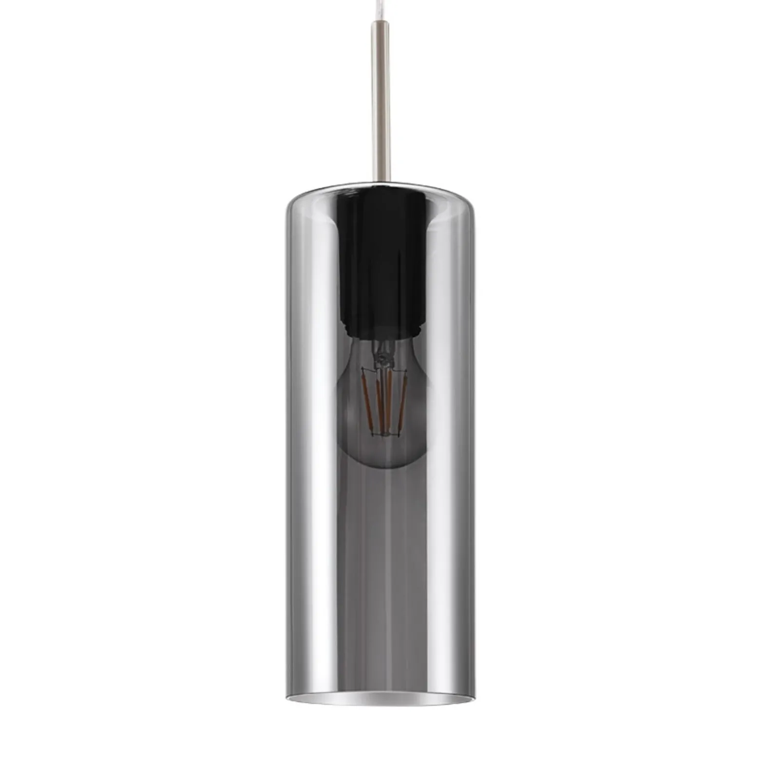 Eglo Pendellampa Selvino Stål Smoke | 100mm - Passande För 1x E27