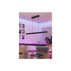 Eglo Pendellampa Simolaris-Z Aluminium Stål Svart 35W 4200lm - 827-865 Justerbar Vit + RGB | IP20 - Zigbee Dimbar