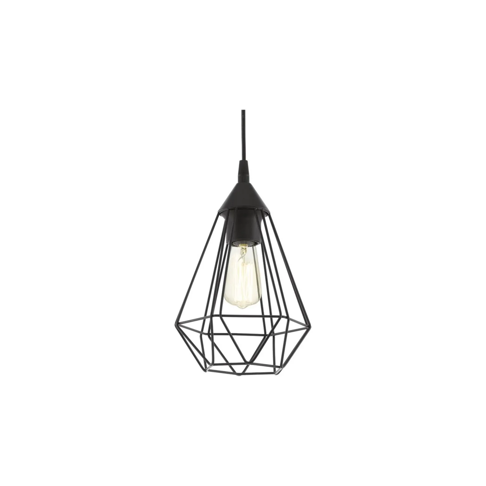 Eglo Pendellampa Tarbes Svart | IP20 - Passande för 1x E27