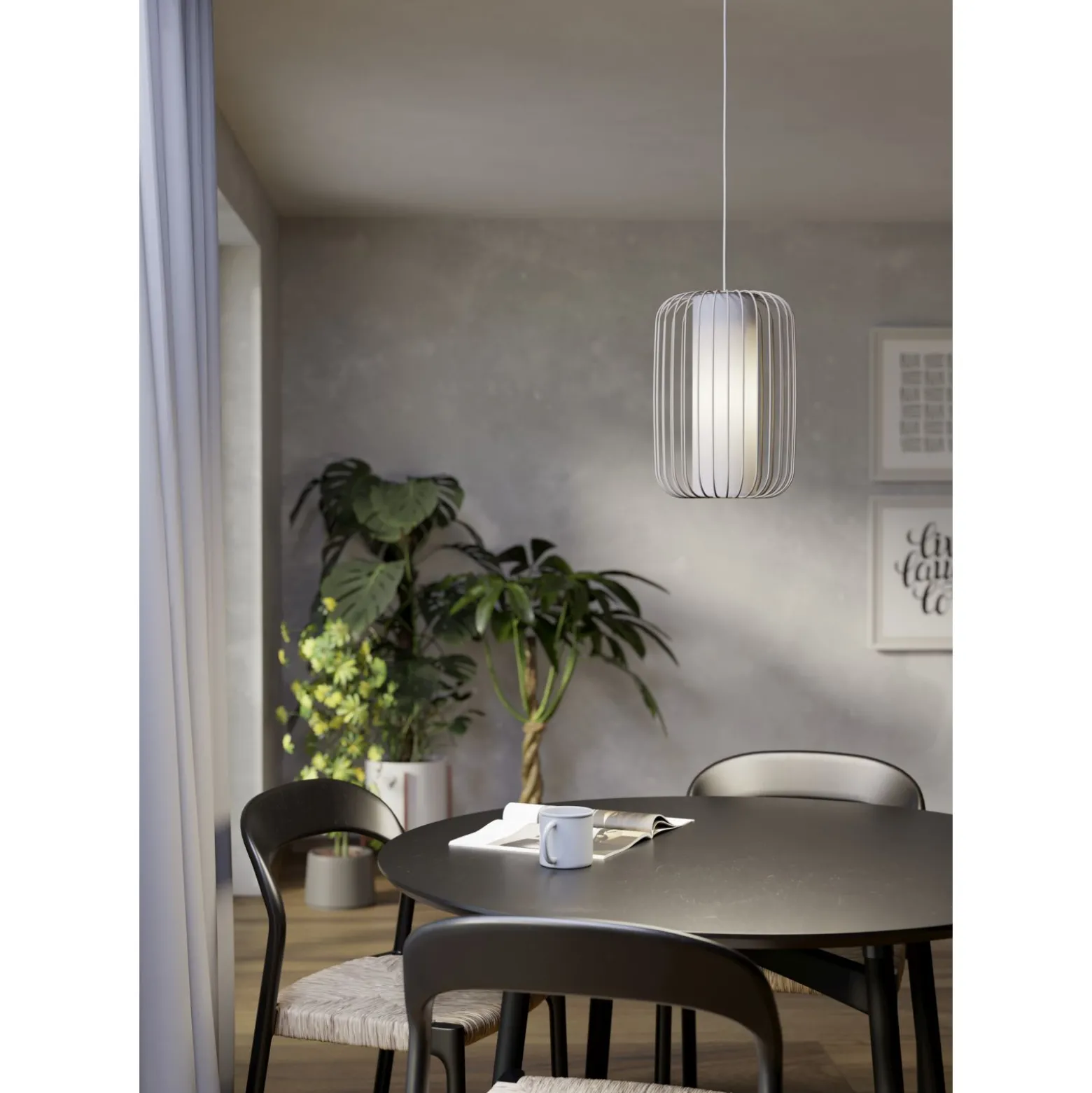 Eglo Pendellampa Terrarosa Stål Beige | 240mm - Passande För 1x E27