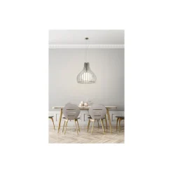 Eglo Pendellampa Tindori Stål Satin Nickel | IP20 - Passande för 1x E27