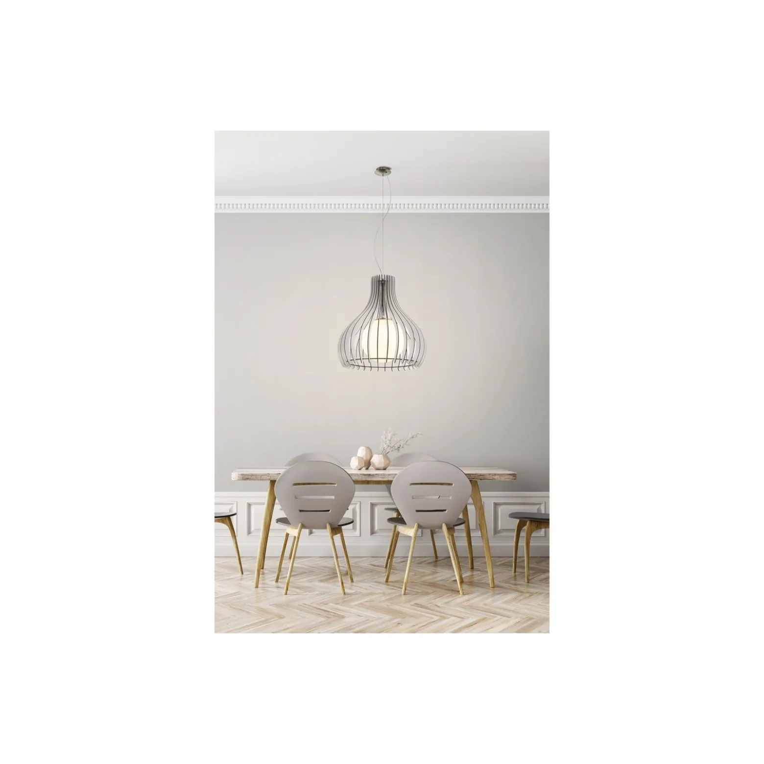 Eglo Pendellampa Tindori Stål Satin Nickel | IP20 - Passande för 1x E27