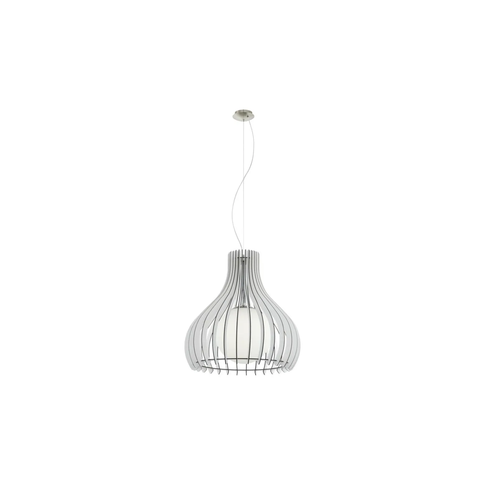 Eglo Pendellampa Tindori Stål Satin Nickel | IP20 - Passande för 1x E27