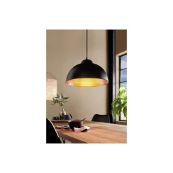 Eglo Pendellampa Truro 2 Stål Svart Koppar | IP20 - Passande för 1x E27