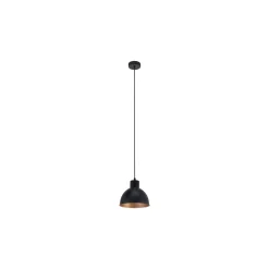 Eglo Pendellampa Truro 1 Stål Svart Koppar | IP20 - Passande för 1x E27