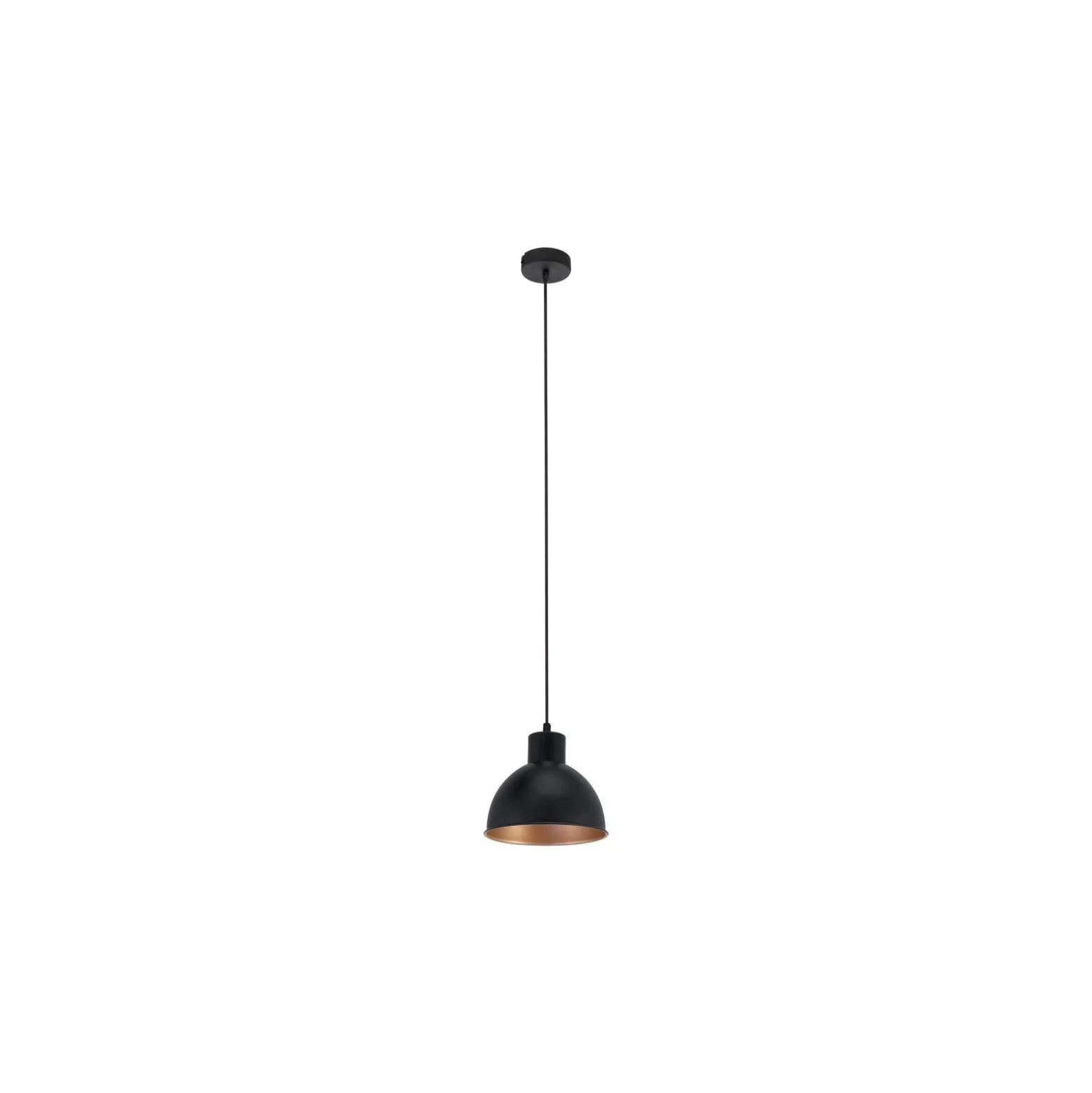 Eglo Pendellampa Truro 1 Stål Svart Koppar | IP20 - Passande för 1x E27