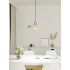 Eglo Pendellampa Valdiola Stål Beige | 360mm - Passande För 1x E27
