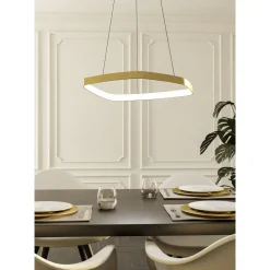 Eglo Pendellampa Vallerosa Aluminium Guld 25W 3000lm - 830 Varm Vit | 580mm - Dimbar