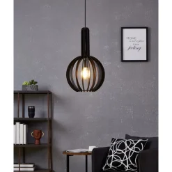 Eglo Pendellampa Velasco Stål Svart | 310mm - Passande För 1x E27