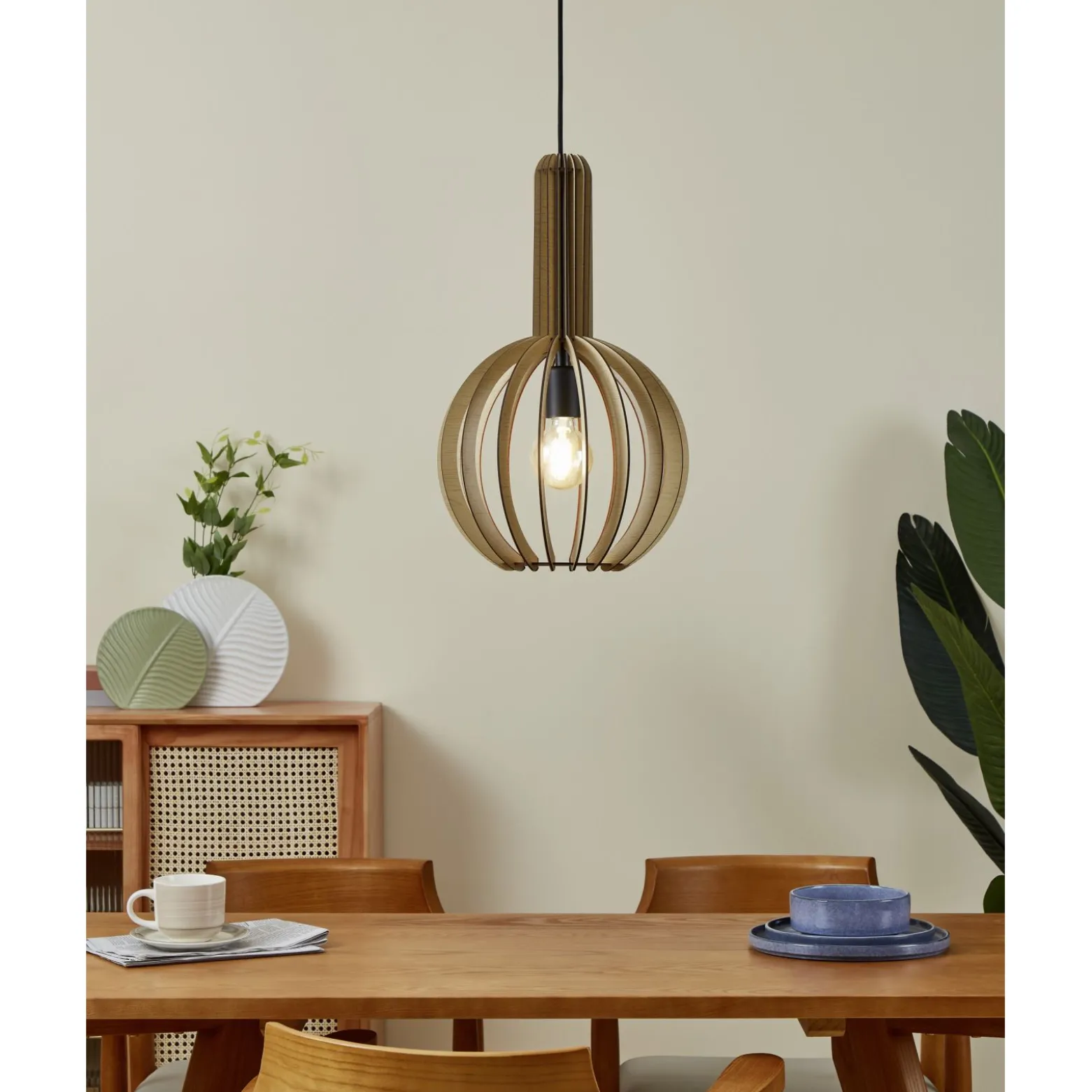 Eglo Pendellampa Velasco Stål Svart | 310mm - Passande För 1x E27