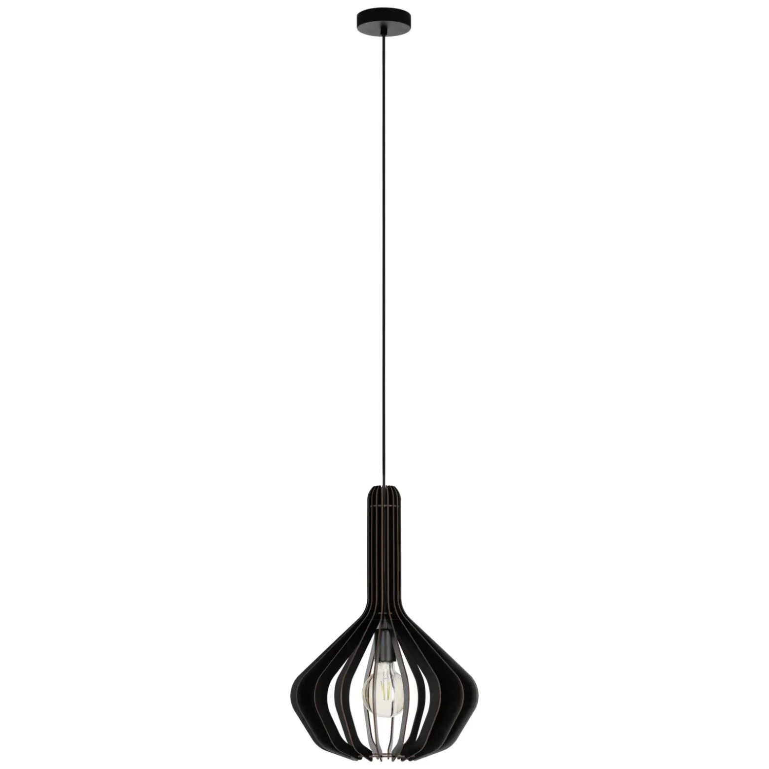 Eglo Pendellampa Velasco Stål Svart | 380mm - Passande För 1x E27